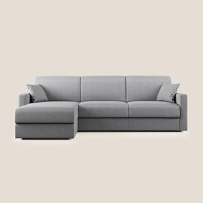 Chris Divano letto angolare con penisola in microfibra smacchiabile T11
