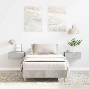 Giroletto Senza Materasso Grigio Cemento 90x190 Cm Truciolato /