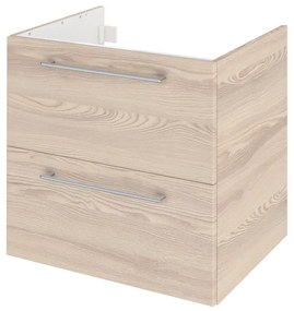 Mobile da bagno sotto lavabo SENSEA Remix marrone opaco L 60 x H 58 x P 46 cm 2 cassetti, lavabo non incluso