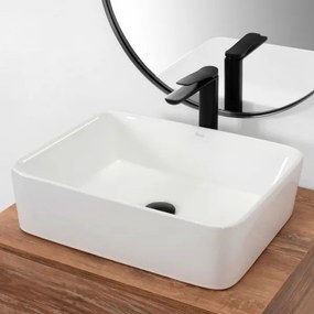REA-U0669 - Lavabo da appoggio ANITA 37,5x48,5 cm ceramica/bianco lucido