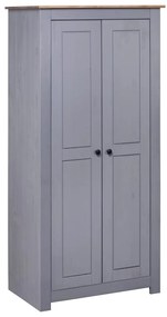 Armadio Grigio 80x50x171,5 Cm Legno Massello Pino Panama Range /