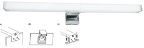 Top Light - Illuminazione a LED per specchi da bagno OREGON LED/7W/230V 40 cm IP44