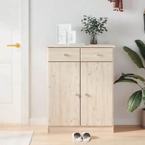 Scarpiera Alta 77x35x96 Cm İn Legno Massello Di Pino /