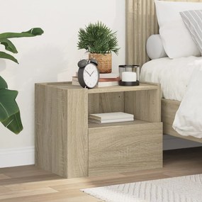 Comodino A Muro Rovere Sonoma 45x30x35 Cm /