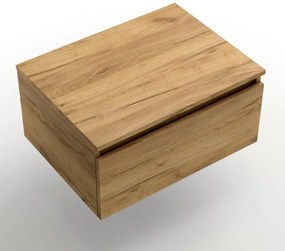 Composizione bagno sospesa 100 cm rovere africa con specchio Sumo
