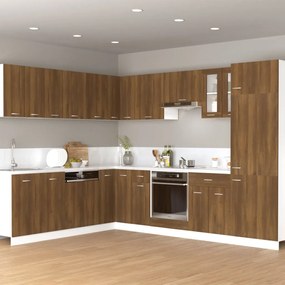 Mobile pensile rovere marrone 60x31x40 cm in legno multistrato