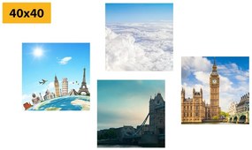 Set di quadri – Viaggio a Londra