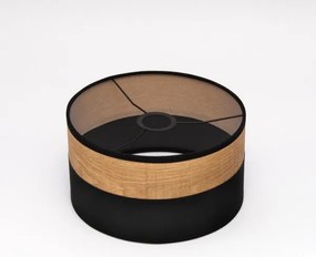 Lampada a sospensione con cavo ALBA 1xE27/15W/230V diam. 25 cm nero/marrone