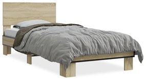 Giroletto Rovere Sonoma 75x190cm İn Legno Multistrato E Metallo /