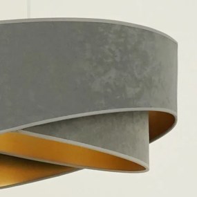 Brilagi - Lampadario LED a sospensione con filo LYRA 1xE27/15W/230V grigio/oro