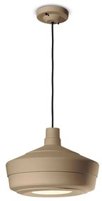 Lampadario Vintage Decò Churuata Marrone Fango 1 Luce E27