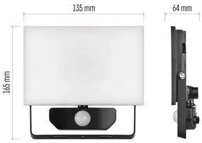 Riflettore LED con sensore TAMBO LED/20W/230V 4000K IP54