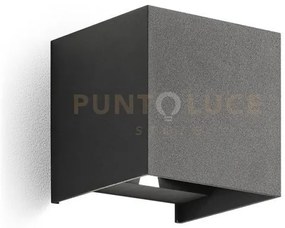 Ges861n- applique grigio antracite a led 2 luci biemissione 4000k 5...