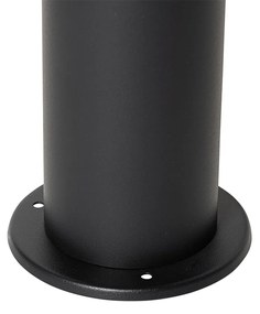 Lampada da esterno a stelo nera con paralume fumé 70 cm - Odense