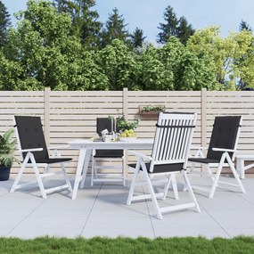 Cuscini Per Sedie 4 Pz Neri 120x50x3 Cm İn Tessuto /