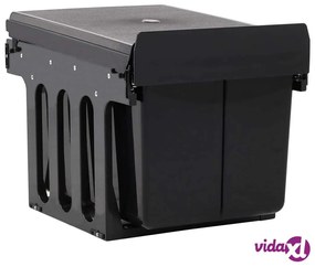 vidaXL Cestino Estraibile per Mobile Cucina Chiusura Ammortizzata 48 L