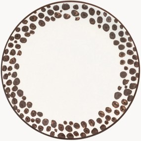 Piatto da dessert fatto a mano Etosha Braun