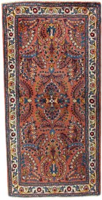 Sarouk Tappeto persiano 70 x 130 Rosso (Iran) Annodato A Mano