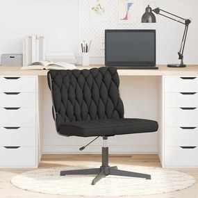 Sedia Da Ufficio Girevole Nera İn Tessuto /