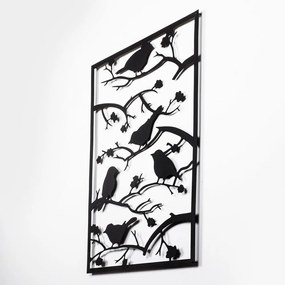 Decorazione murale in metallo 47x66 cm Branch &amp; Birds - Wallity