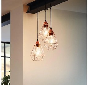 Eglo 94196 - Lampadario TARBES 3xE27/60W/230V