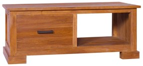 Mobile Porta Tv 90x50x37 Cm İn Legno Massello Di Teak /
