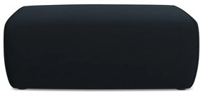 Poggiapiedi blu scuro con rivestimento in velluto Kapua – Makamii