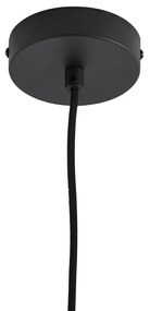 Lampada a sospensione di design nera con vetro arcobaleno 35cm - Mallon