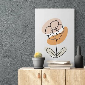 Stampa su tela – Fiore minimalista No4