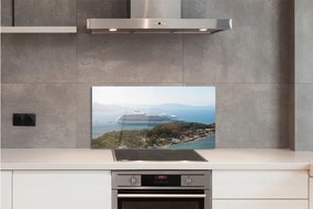 Rivestimento parete cucina Nave isola mare montagne 100x50 cm
