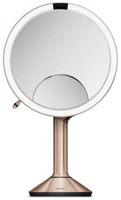 Specchio per make-up con illuminazione/con ingrandimento (5x) ø 20 cm Sensor Trio – simplehuman