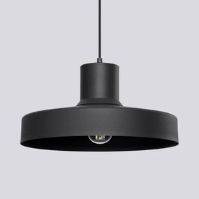 Sollux SL.1703 - Lampadario a sospensione con filo BILO 1xE27/15W/230V diametro 35 cm nero