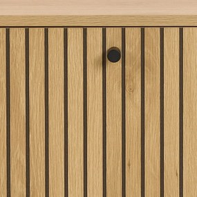 Scarpiera con anta effetto rovere in colore naturale 72x43x17 cm Albany - Actona