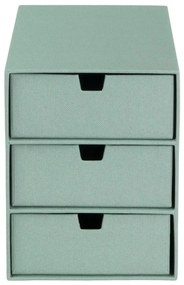 Organizer verde in cartone per cassetti Ingrid Canvas Paper Laminate – Bigso