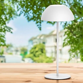 Lampada da tavolo LED dimmerabile TANZANIA LED/1,8W/5V USB 1800 mAh IP44 bianco