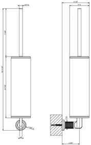 Porta Scopino A Parete Nero Inciso 585207 Gessi