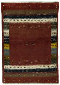 Gabbeh Tappeto persiano 140 x 100 Rosso (Iran) Annodato A Mano