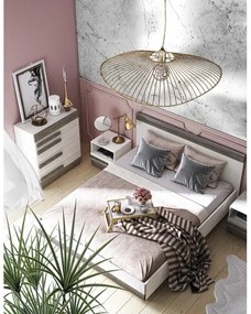 Armadietto SARPA 96x86 cm bianco/marrone