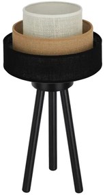 Brilagi - Lampada da tavolo ASPEN LUNETA 1xE27/15W/230V nero/beige/color crema