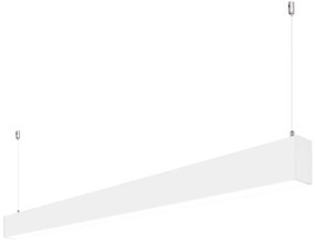 Profilo Lineare Bianco a Sospensione in Alluminio per Striscia LED 1m e 2m Variante Lunghezza 1 Metro