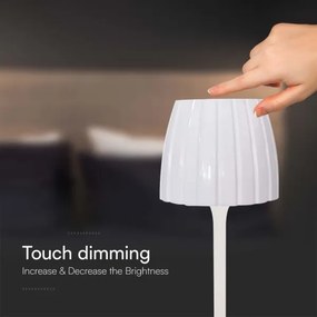 LED Lampada da tavolo ricaricabile dimmerabile LED/2,7W/5V 3000-6000K 1800 mAh bianco