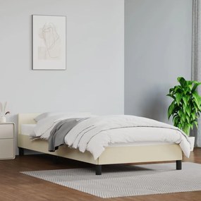 Giroletto Con Testiera Senza Materasso Crema 80x200 Cm /