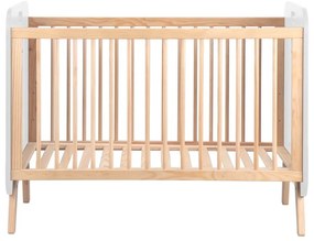 Culla bianca/naturale in pino 60x120 cm Paris - Marckeric