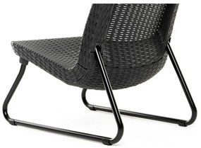 Set da giardino in rattan artificiale grigio scuro per 2 persone Rio - Keter