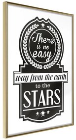 Poster  Way to the Stars  Cornice Quadri Cornice d'oro, Larghezza x Altezza Home decor 30x45