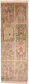 Cashmere Silk Tappeto 70 x 190 (Indian) Annodato A Mano