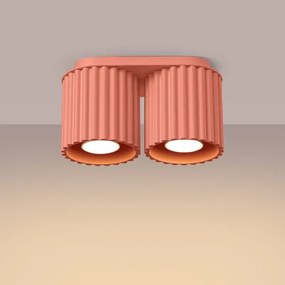 Sollux  SL.1825 - Faretto AURA 2xGU10/10W/230V rosa