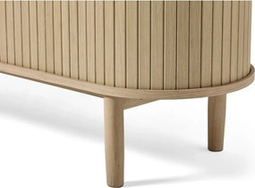 Mobile TV di colore naturale effetto rovere 180x56x40 cm Meta – Unique Furniture