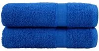 Asciugamani per Sauna 2 pz Blu 50x100 cm 600gsm 100% Cotone 137185