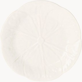 Set di 4 piatti da colazione dipinti a mano Cabbage